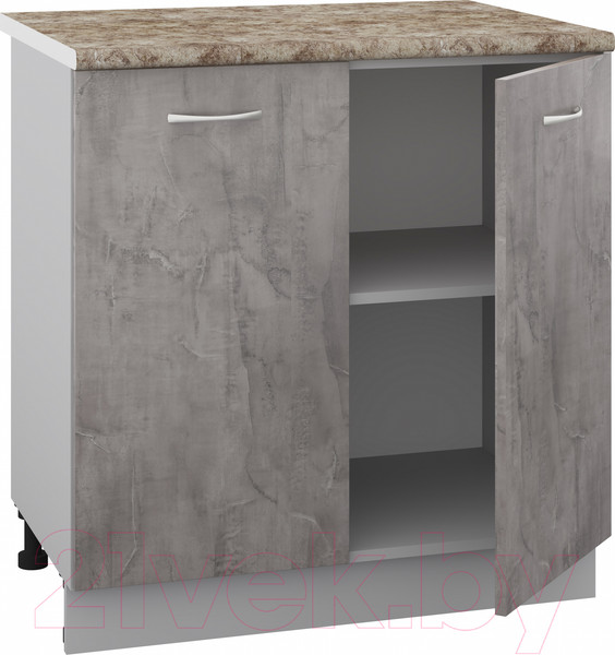 Изображение товара Шкаф-стол кухонный Кортекс-мебель Корнелия Лира НШ80р (оникс/мадрид)
