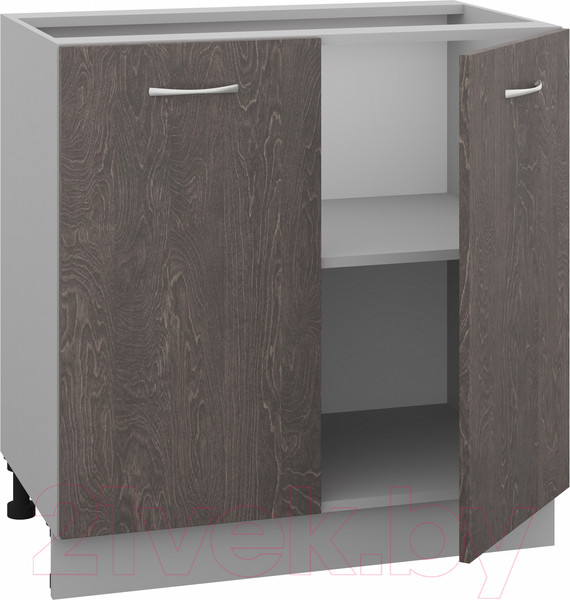 Изображение товара Шкаф-стол кухонный Кортекс-мебель Корнелия Лира НШ80р без столешницы (береза)