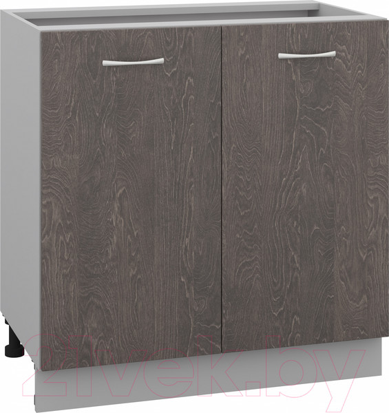 Изображение товара Шкаф-стол кухонный Кортекс-мебель Корнелия Лира НШ80р без столешницы (береза)