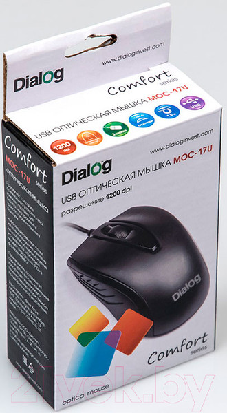 Изображение товара Мышь Dialog Comfort Optical MOC-17U