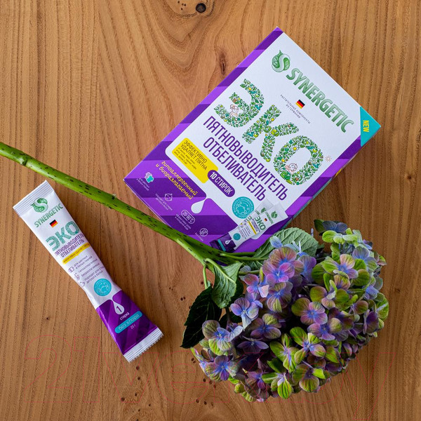 Изображение товара Пятновыводитель Synergetic С активным кислородом. 10 стирок (250г)