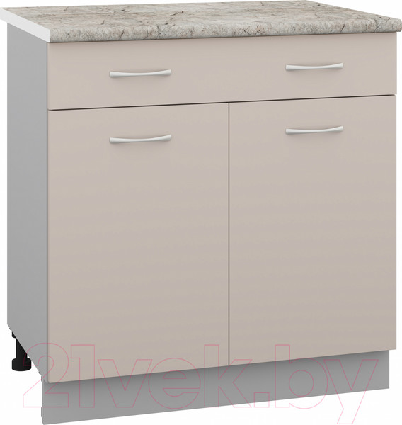 Изображение товара Шкаф-стол кухонный Кортекс-мебель Корнелия Лира НШ80р1ш (капучино/марсель)