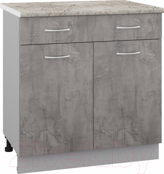Изображение товара Шкаф-стол кухонный Кортекс-мебель Корнелия Лира НШ80р1ш (оникс/марсель)