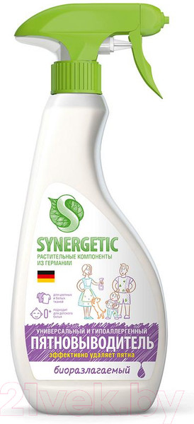 Изображение товара Пятновыводитель Synergetic Для предварительной обработки пятен (0.5л)