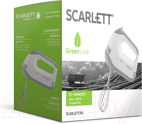 Изображение товара Миксер ручной Scarlett Green Line SC-HM40S17