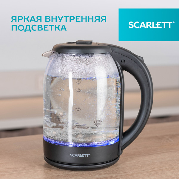 Изображение товара Электрочайник Scarlett SC-EK27G90 (черный)