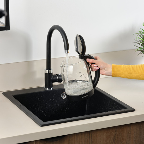 Изображение товара Электрочайник Scarlett SC-EK27G90 (черный)