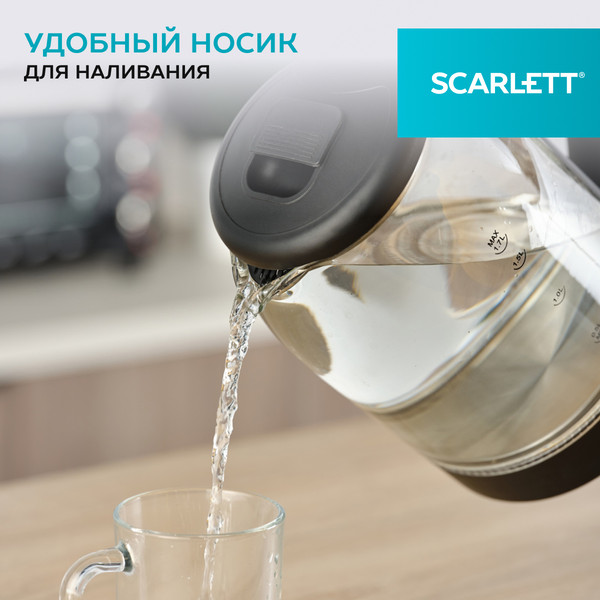 Изображение товара Электрочайник Scarlett SC-EK27G90 (черный)