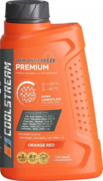 Изображение товара Антифриз CoolStream Premium 40 / CS-010101 (1кг, оранжевый)
