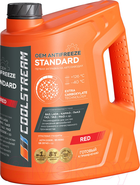 Изображение товара Антифриз CoolStream Standard 40 / CS-010202-RD (5кг, красный)