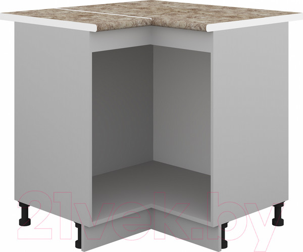 Изображение товара Шкаф-стол кухонный Кортекс-мебель Корнелия Лира НШУ угловой (венге/мадрид)