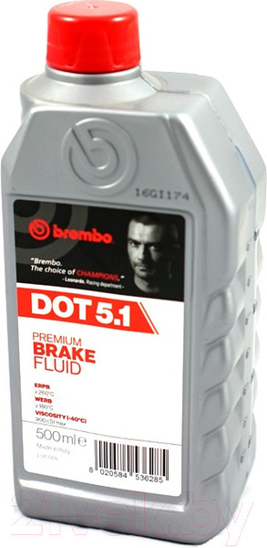 Изображение товара Тормозная жидкость Brembo DOT 5.1 / L05005 (500мл)
