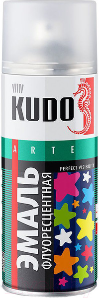 Изображение товара Эмаль Kudo Флуоресцентная / KU-1202 (520мл, голубой)