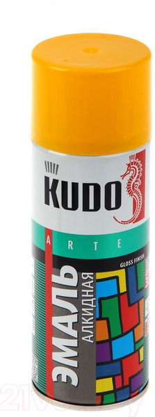 Изображение товара Эмаль Kudo Универсальная / KU-1013 (520мл, желтый)
