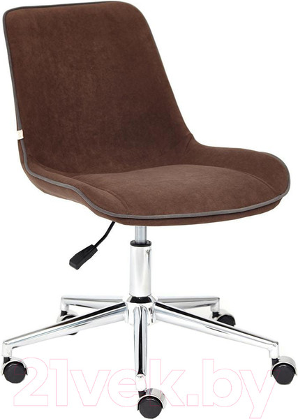 Изображение товара Кресло офисное Tetchair Style флок (коричневый)
