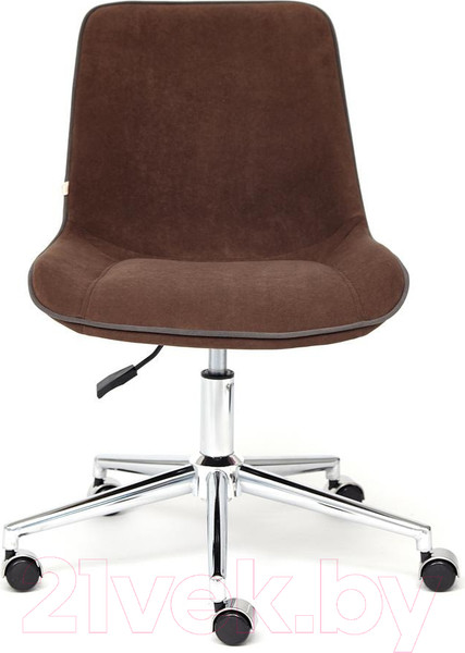Изображение товара Кресло офисное Tetchair Style флок (коричневый)