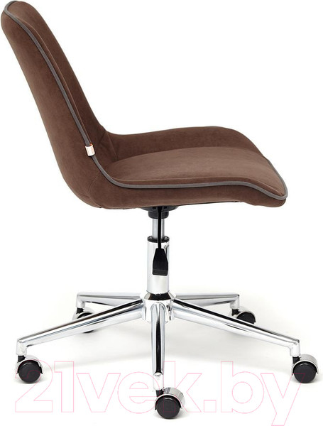 Изображение товара Кресло офисное Tetchair Style флок (коричневый)