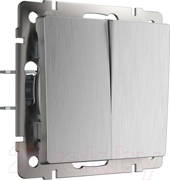 Изображение товара Выключатель Werkel W1120009 / a051355 (серебристый рифленный)