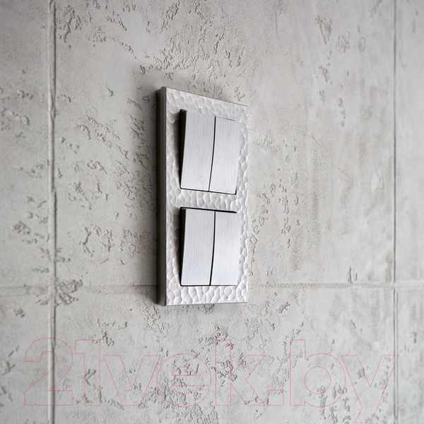 Изображение товара Выключатель Werkel W1120009 / a051355 (серебристый рифленный)