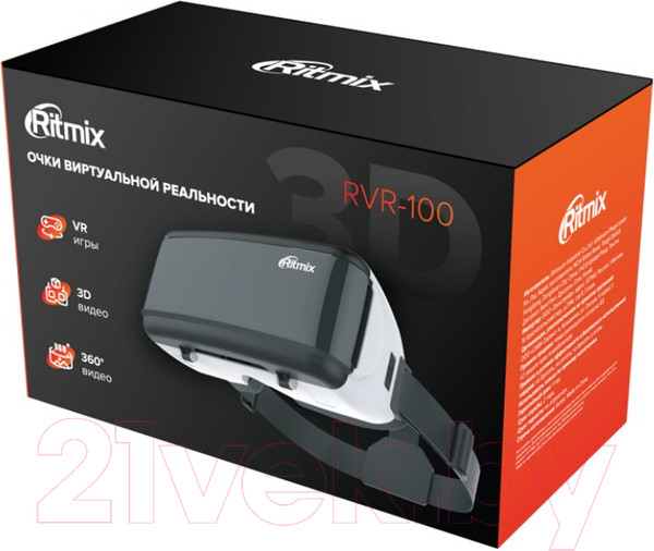 Изображение товара Шлем виртуальной реальности Ritmix RVR-100
