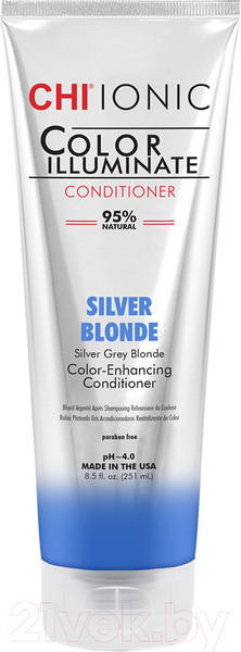 Изображение товара Оттеночный бальзам для волос CHI Ionic Color Illuminate Conditioner (251мл, Silver Blonde)