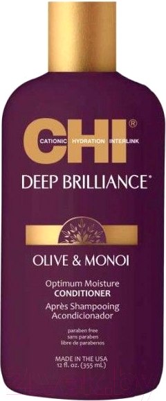 Изображение товара Кондиционер для волос CHI Deep Brilliance Olive&Monoi Optimum Moisture (355мл)