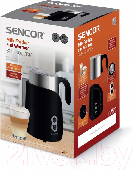 Изображение товара Вспениватель молока Sencor SMF 4000BK
