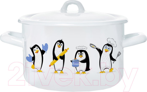 Изображение товара Кастрюля ЭСТЕТ Пингвины / ЭТ-72326