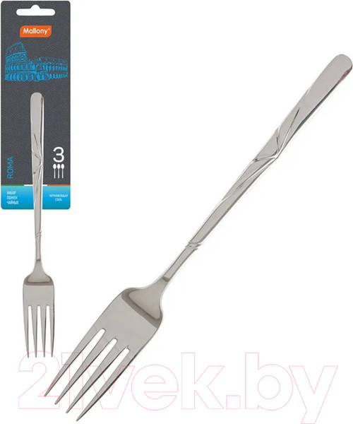 Изображение товара Набор столовых вилок Mallony Roma / 007374 (3шт)