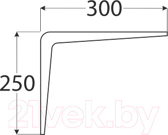 Изображение товара Полкодержатель Domax WS 300 S / 508401 (серый)
