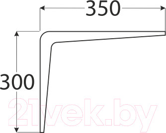 Изображение товара Полкодержатель Domax WS 350 / 509101 (белый)