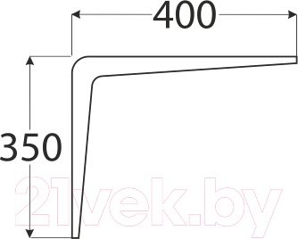Изображение товара Кронштейн крепежный Domax WS 400 / 510101 (белый)