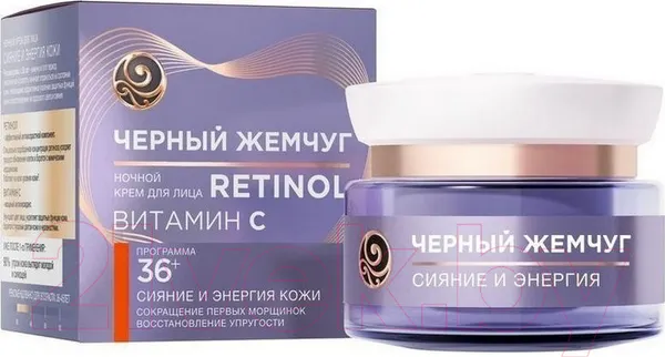 Изображение товара Крем для лица Черный жемчуг Ночной 36+ (50мл)