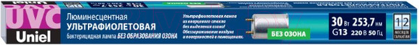 Изображение товара Лампа бактерицидная Uniel EFL-T8-30/UVCB/G13/CL / UL-00007277