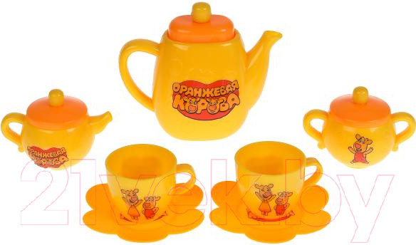 Изображение товара Набор игрушечной посуды Играем вместе Оранжевая корова / B1354519-R5