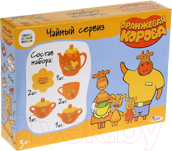 Изображение товара Набор игрушечной посуды Играем вместе Оранжевая корова / B1354519-R5