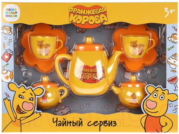 Изображение товара Набор игрушечной посуды Играем вместе Оранжевая корова / B1354519-R5