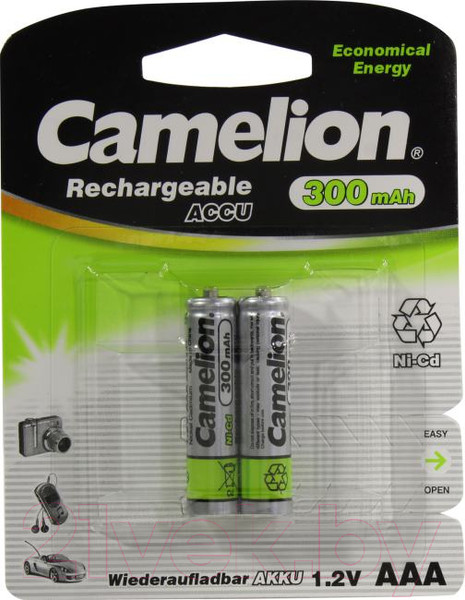 Изображение товара Комплект аккумуляторов Camelion NC-AAA300BP2 (2шт)