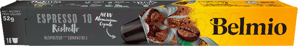 Изображение товара Кофе в капсулах Belmio Espresso Ristretto стандарт Nespresso (10x5.2г)