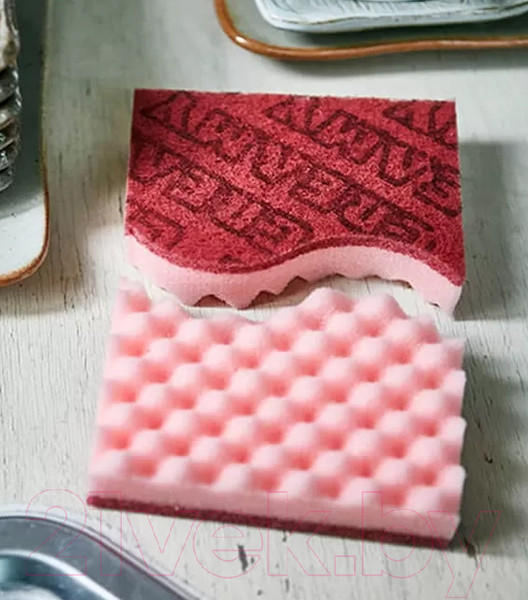 Изображение товара Набор губок для мытья посуды Sungbo Cleamy Double Fine Scrubber (2шт)