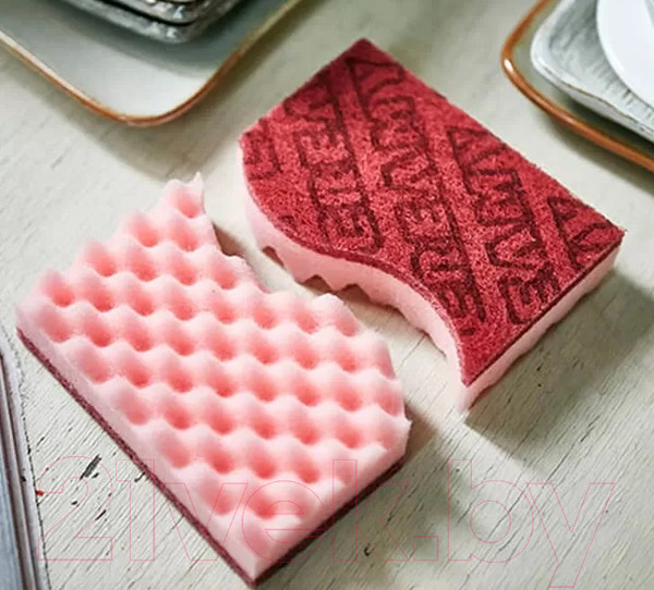 Изображение товара Набор губок для мытья посуды Sungbo Cleamy Double Fine Scrubber (2шт)