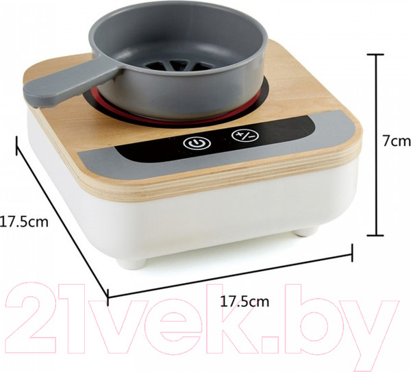 Изображение товара Кухонная плита игрушечная Hape Плита со сковородой / E3164_HP