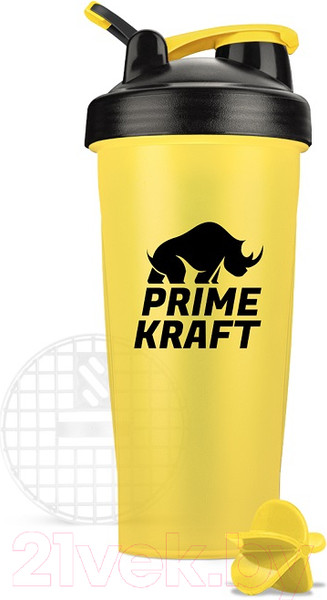 Изображение товара Шейкер спортивный Prime Kraft С венчиком (желтый)