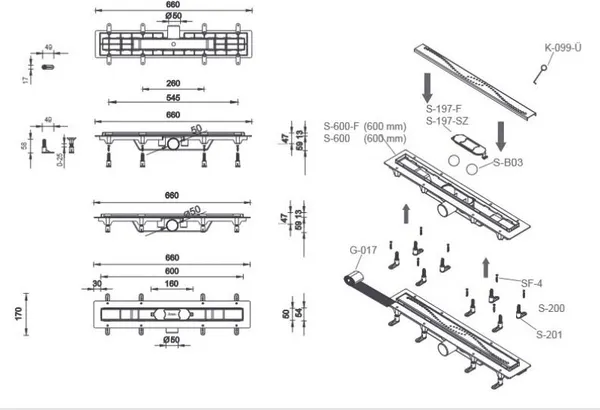 Изображение товара Трап для душа Styron STY-Li-60