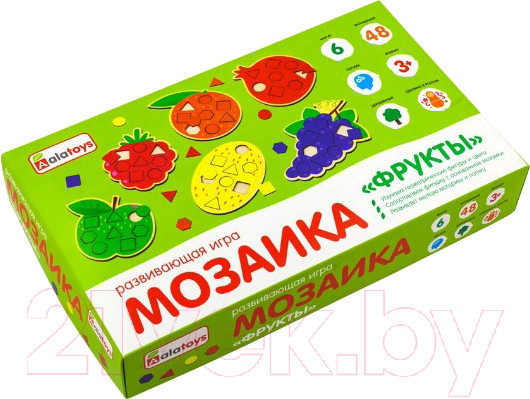 Изображение товара Развивающая игра Alatoys Мозаика. Фрукты / МКФ02