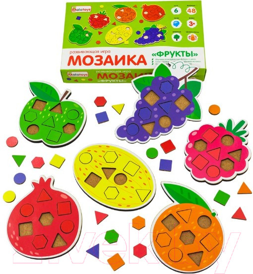 Изображение товара Развивающая игра Alatoys Мозаика. Фрукты / МКФ02