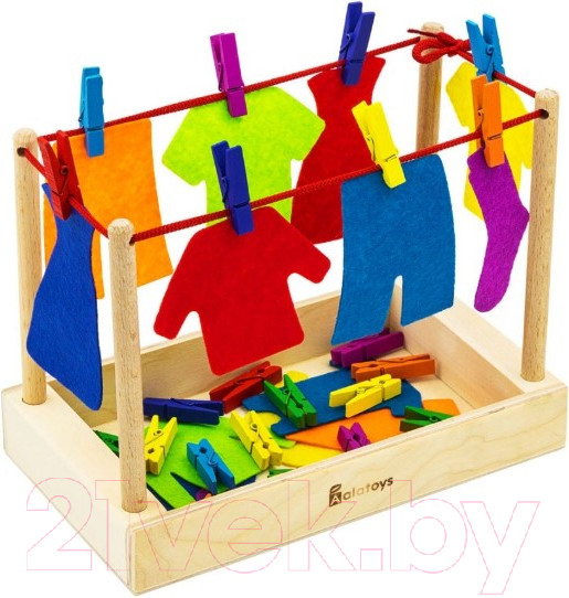 Изображение товара Сортер Alatoys Стирка с прищепками / ПР09