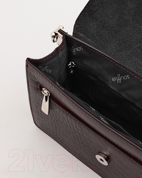 Изображение товара Сумка Souffle 260 / 2605010 (бордовый кайман эластичный)