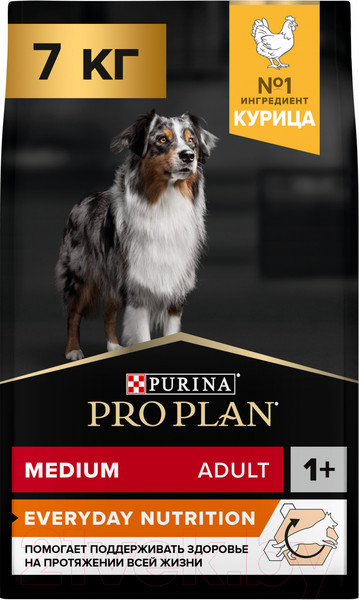 Изображение товара Сухой корм для собак Pro Plan Medium Adult с курицей (7кг)