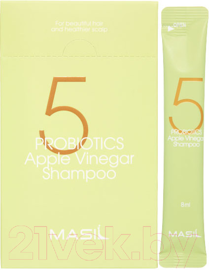 Изображение товара Шампунь для волос Masil Probiotics Apple Vinegar Shampoo Stick Pouch (20x8мл)